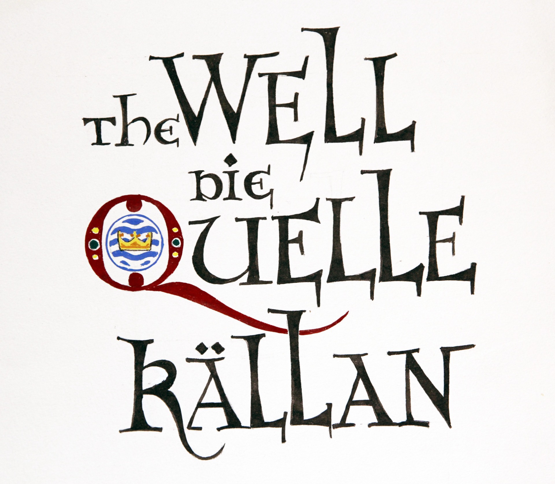 Typografi har intresserat mig. Det här är vinjetten till EU projektet KÄLLAN år 2000