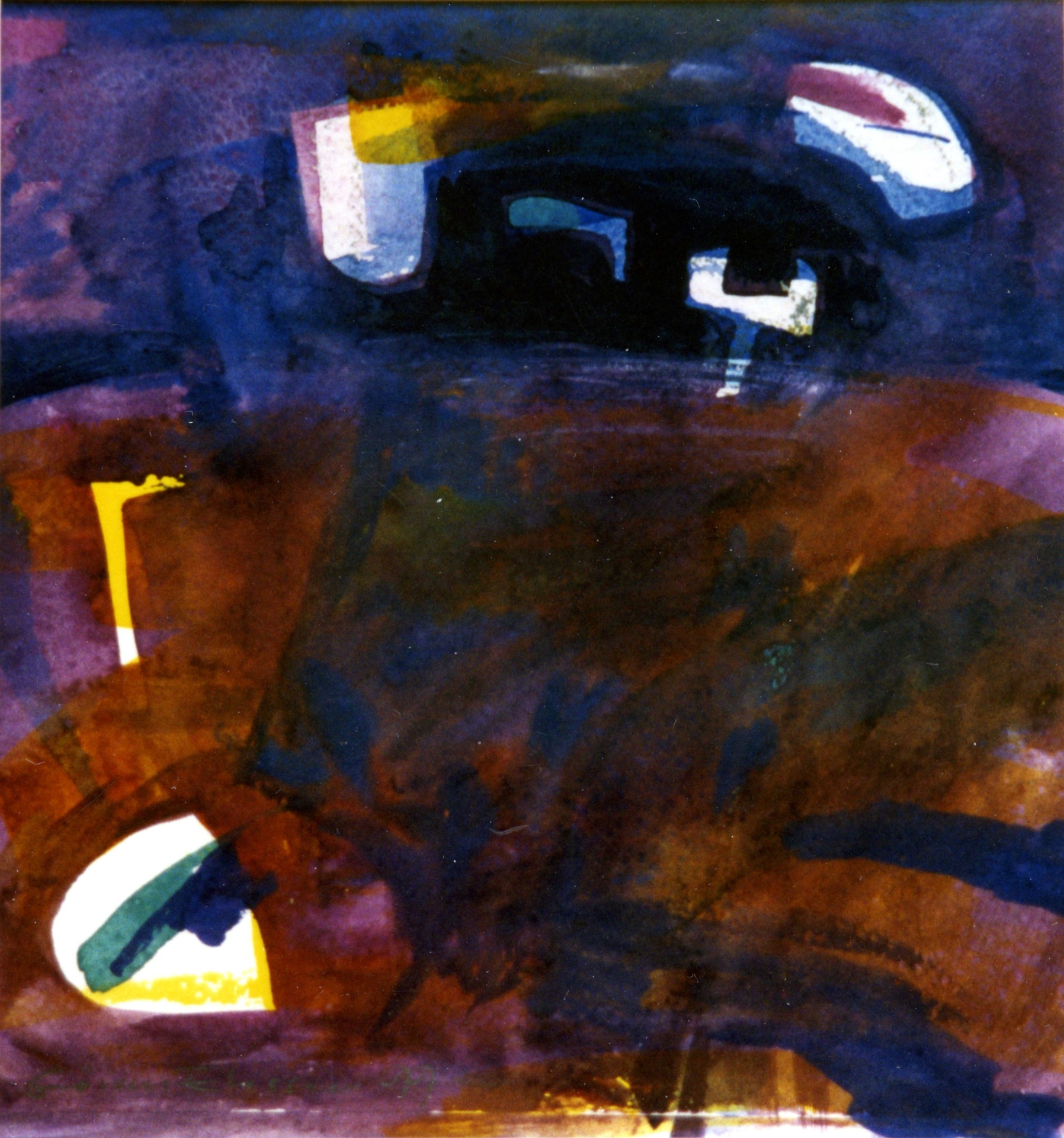 Akvarellskiss i mindre format.